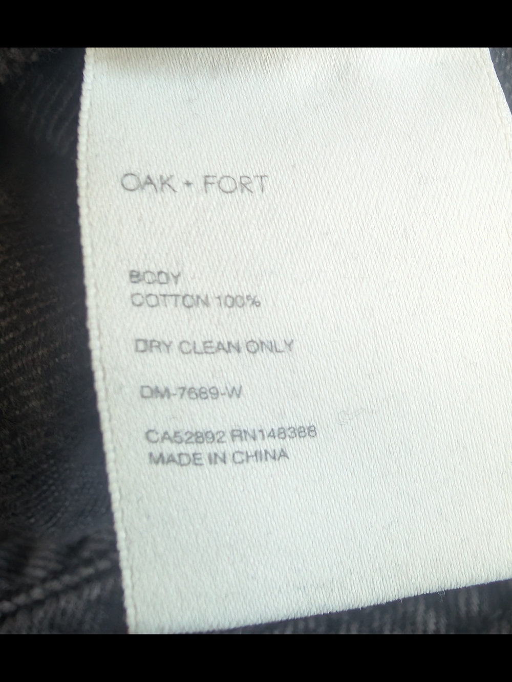 Oak + Fort High Waisted Frayed Hem Black Jeans Size 30 - Picture 5 of 5